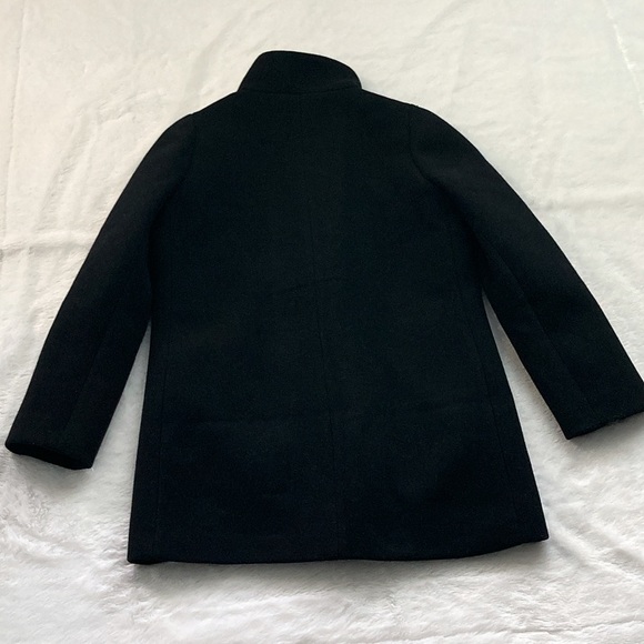 Black J. Crew Wool Blend Cocoon City Coat - Picture 6 of 8